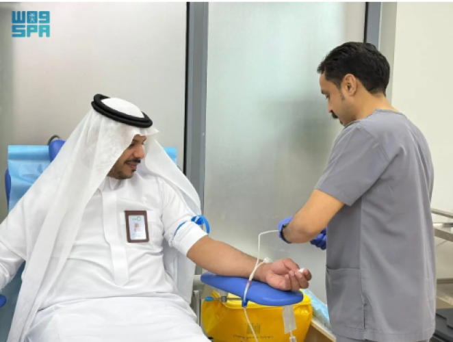 منسوبو الشؤون الإسلامية بجازان يشاركون في الحملة الوطنية للتبرع بالدم برعاية ولي العهد