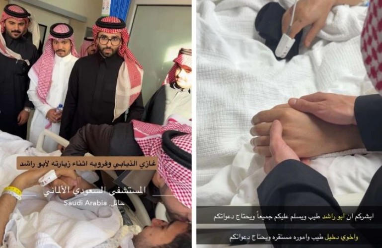 بعد وفاة أبو مرداع.. شاهد.. أول ظهور لـ “أبو حصة” مع غازي الذيابي بعد نجاته من الحادث المروع