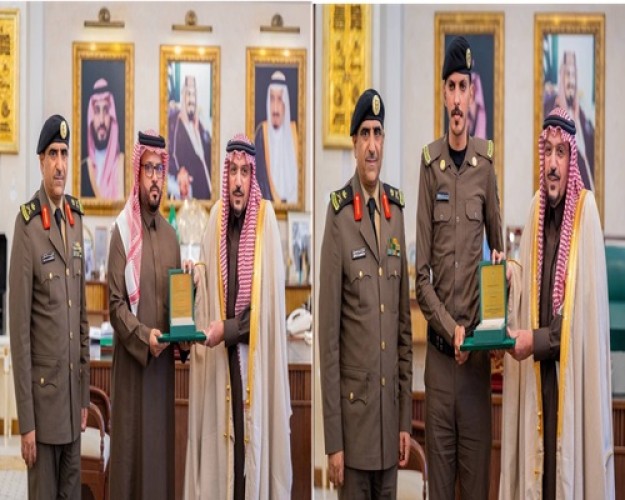 أمير القصيم يكرّم بطلي واقعة “حادث الفتاة السودانية”