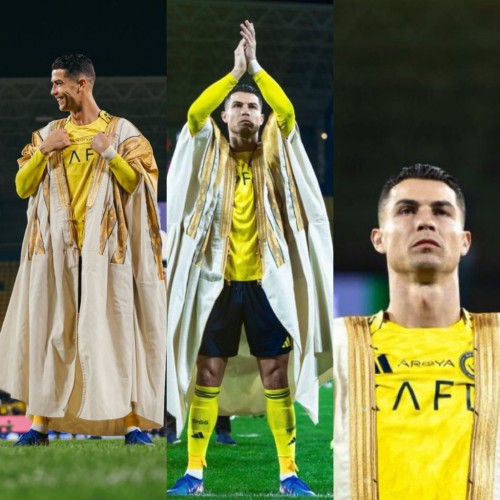 امتداد لطلب ملكي قديم.. الحرفي علي الغواص يكشف تفاصيل وصناعة “بشت” كريستيانو رونالدو (شاهد)