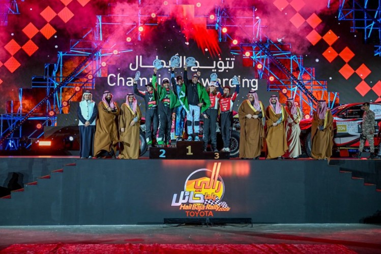 ناصر العطية بطلا للمرة السادسة.. أمير حائل يتوج أبطال رالي “باها حائل تويوتا الدولي 2026”