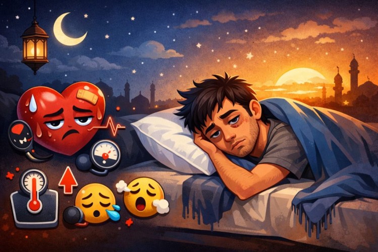 “السهر حتى الفجر”.. فخ يهدد قلبك بـ 7 كوارث صحية في رمضان!