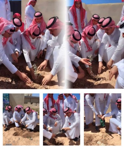 بحضور رئيس مركز بدع بن خلف.. تدشين مبادرة «القرية الخضراء» في قرى وهجر الحائط (صور)