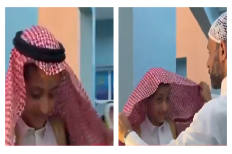 “خلع شماغه وألبسه لطالبه”.. بالفيديو: موقف أبوي مؤثر لمعلم يخطف الأنظار في حفل تخرج