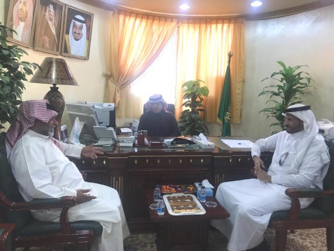 مدير فرع هيئة حقوق الإنسان يستقبل رئيس نادي الجوف