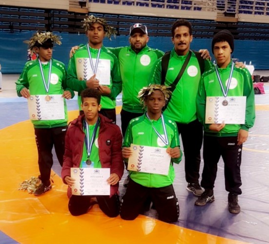 أخضر المصارعة للناشئين يحقق 5 ميداليات في بطولة كأس أكروبوليس الدولية باليونان