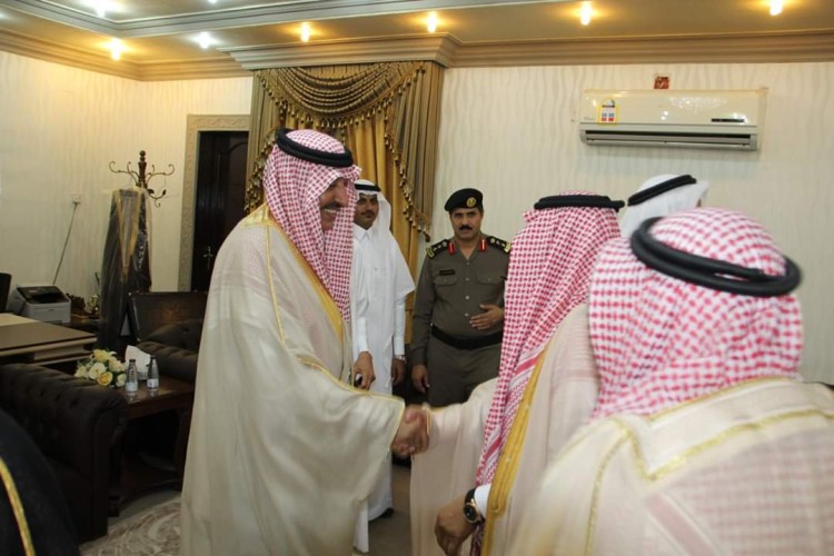 محافظ صامطة زعلة يستقبل المهنئين بعيد الفطر المبارك