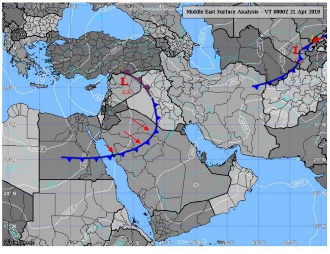 كتلة باردة على المملكة تبلغ ذروتها منتصف الأسبوع.. وهذه المدينة الأقل حرارة