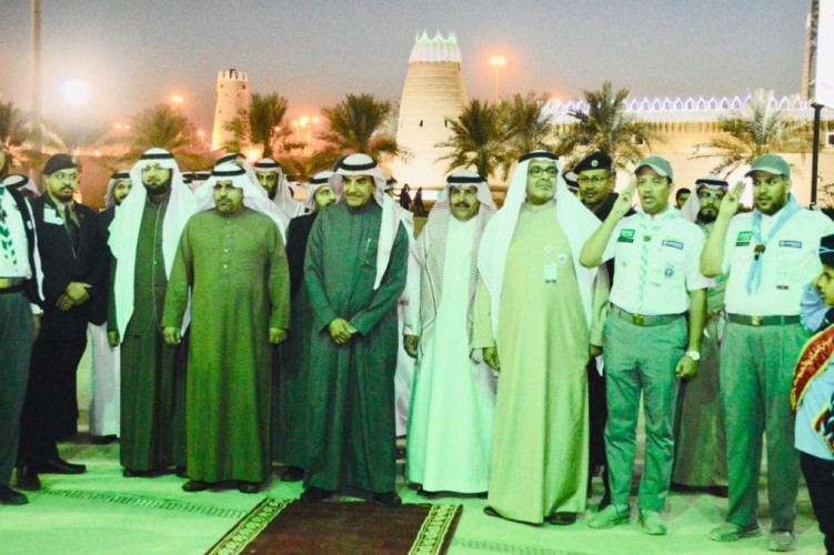 بالنشيد الوطني والأهزوجات كشافة التعليم تستقبل معالي النائب في الجنادرية