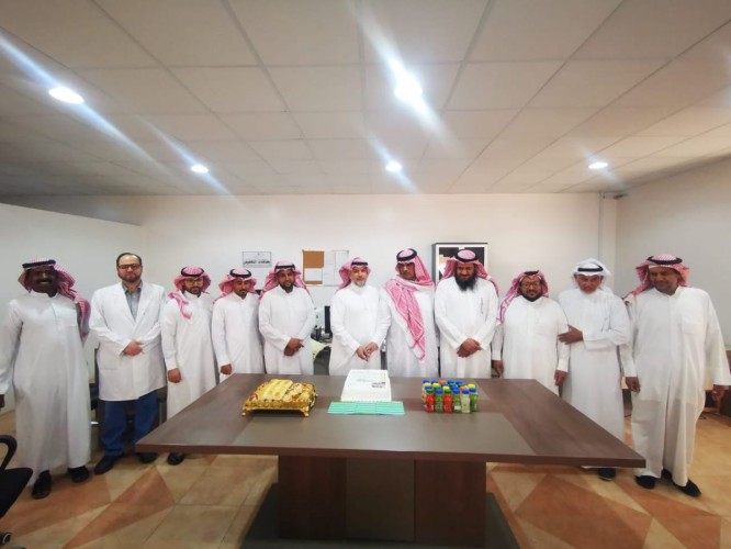 وحدة الخدمات المساندة في البكيرية تقيم حفل معايدة لمنسوبيها