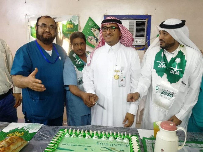 بالصور .. منسوبو القطاع الشمالي يحتفلون باليوم الوطني الـ 88