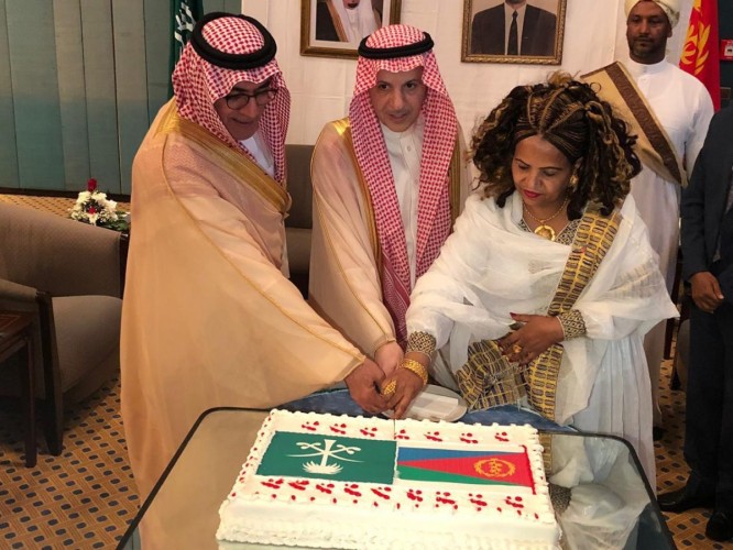 المستشار الخاص والمشرف على مكتب أمير الرياض يحضر حفل سفارة إريتريا بمناسبة ذكرى اليوم الوطني لبلادها