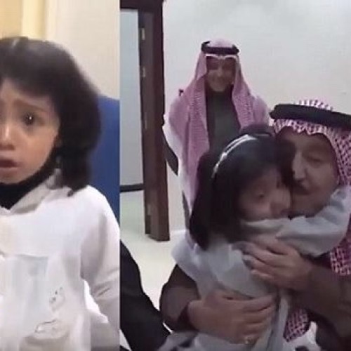 شاهد.. أول تعليق من والد طفلة القريات التي بكت لرؤية خادم الحرمين