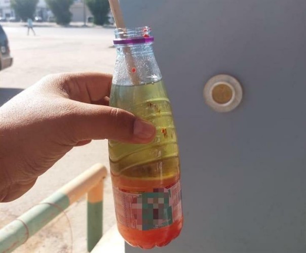 «التجارة» تغلق محطة وقود تخلط البنزين بالماء في حفر الباطن (صور)