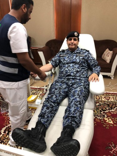 قوات آمن وحماية البحر الاحمر تشارك بحملة لتبرع بالدم