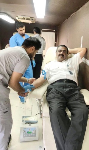 مستشفى القريات العام ينظم حملة للتبرع بالدم