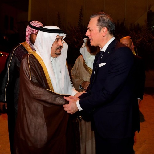 أمير منطقة الرياض يشرف حفل سفارة إيطاليا لدى المملكة بمناسبة ذكرى اليوم الوطني