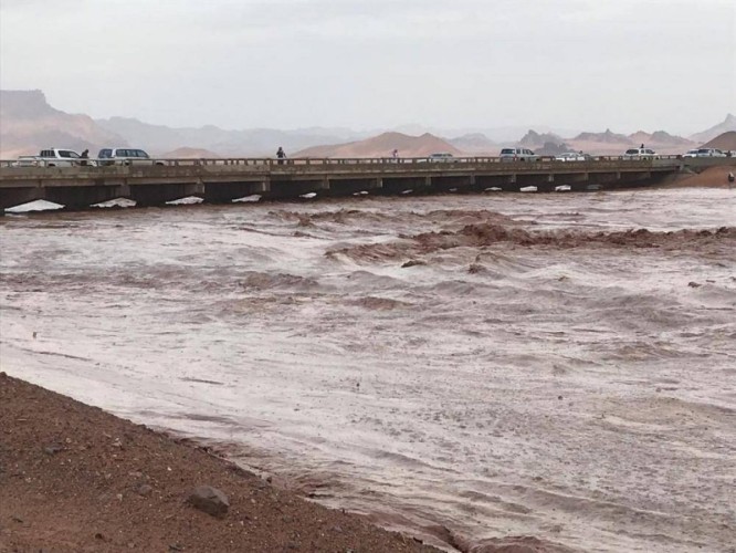 المدينة.. نقل العائلات المتضررة من أمطار «العلا» لشقق مفروشة