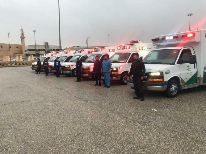 الجهات الحكومية تستنفر في “حفر الباطن”.. والدفاع المدني ينقذ 44 شخصاً جراء الأمطار