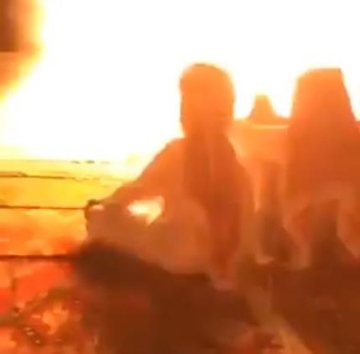 شاهد.. “سيجارة” كادت تتسبب في كارثة بحفل زواج