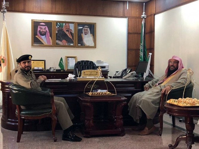 مدير شرطة حائل يستقبل مدير فرع هيئة الأمر بالمعروف بالمنطقة