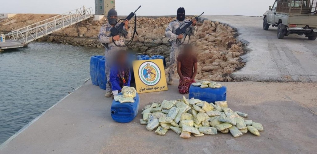 حرس الحدود بمنطقة جازان يحبط محاولة تهريب أكثر من نصف طن من مادة الحشيش المخدر