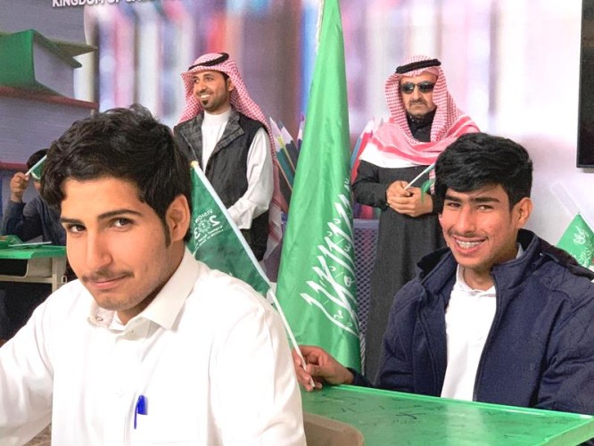 طلاب هديب يتفاعلون و يستنكرون الهجوم الإرهابي بالزلفي