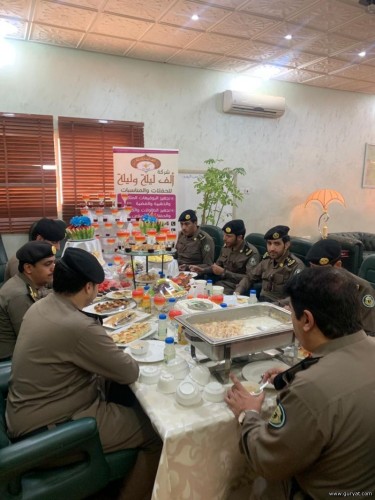 قيادة أمن الطرق بمنطقة الجوف تعايد منسوبيها