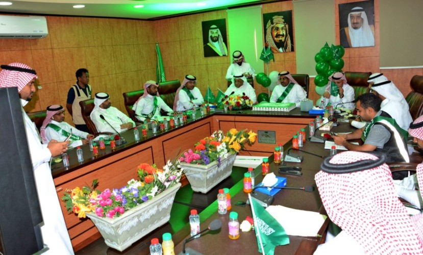 صحة جازان تقيم احتفالها باليوم الوطني 88 بقاعة الاجتماعات بالمديرية