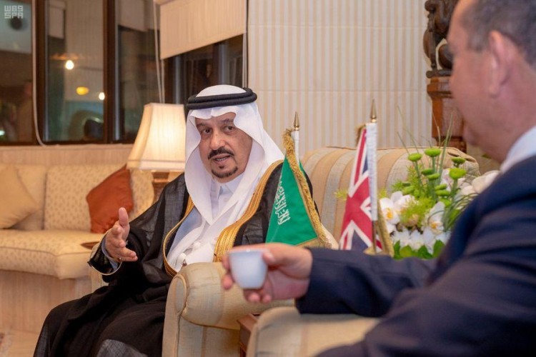 أمير منطقة الرياض يشرف حفل سفارة بريطانيا بمناسبة ذكرى اليوم الوطني