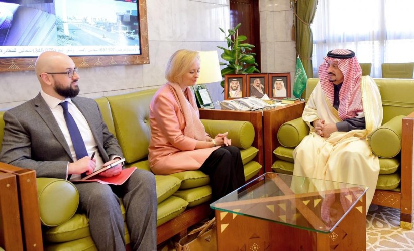 الأمير فيصل بن بندر يستقبل القائم بأعمال السفارة الأمريكية بالرياض