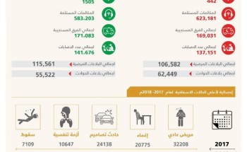 الهلال الأحمر السعودي ينقل أكثر من(65) الف حالة بمنطقة الرياض
