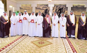 سمو أمير منطقة الرياض يكرم عدداً من طلاب المنطقة الفائزين بجوائز عالمية وعربية