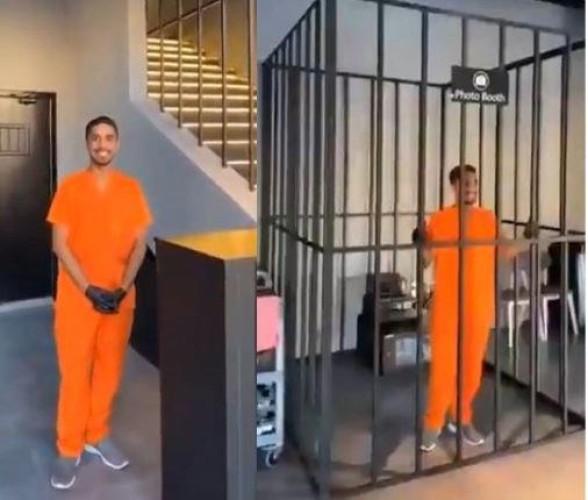 بالملابس البرتقالية .. شاهد: مطعم في جدة يشبه السجن ويعامل زبائنه كمساجين