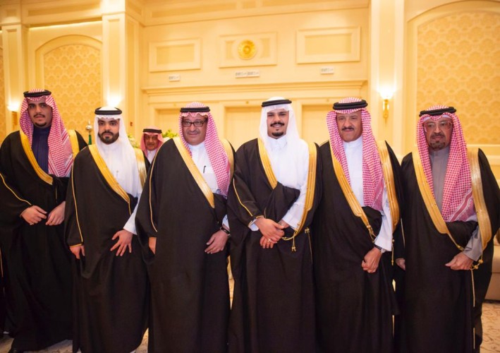 الأمير نايف الشعلان والأمير سعود الشعلان يشرفان حفل زواج الأمير خالد بن سلطان