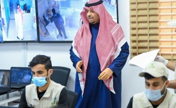 سمو الامير فيصل بن خالد بن سلطان يتفقد مركز القيادة والتحكم بصحة منطقة  الحدود الشمالية