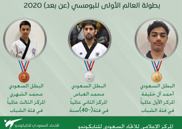 التايكوندو السعودي يحقق ذهبية العالم في أول بطولة عالم افتراضية