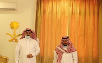 محافظ طريف يستقبل المهندس سلطان بن سعد المرجان بمناسبة تعيينه عضوا في المجلس المحلي