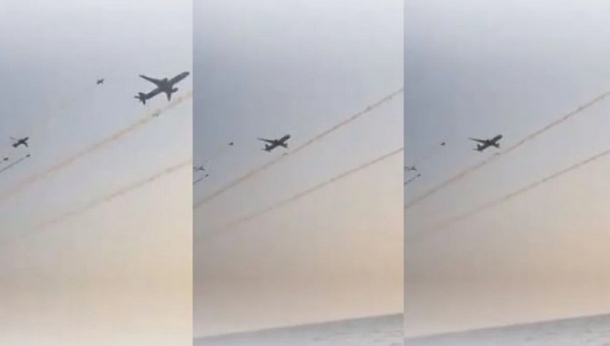 بالفيديو: عرض جوي في سماء جدة يبهر المتنزهين بألوان علم المملكة