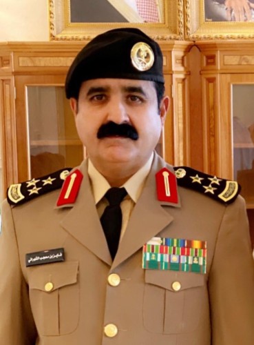 مدير شرطة حفر الباطن العميد فايز الشهراني يشكر المعزين في وفاة والده