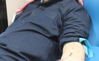 64 متبرعاً في حملة التبرع بالدم في منتزه القيصومة