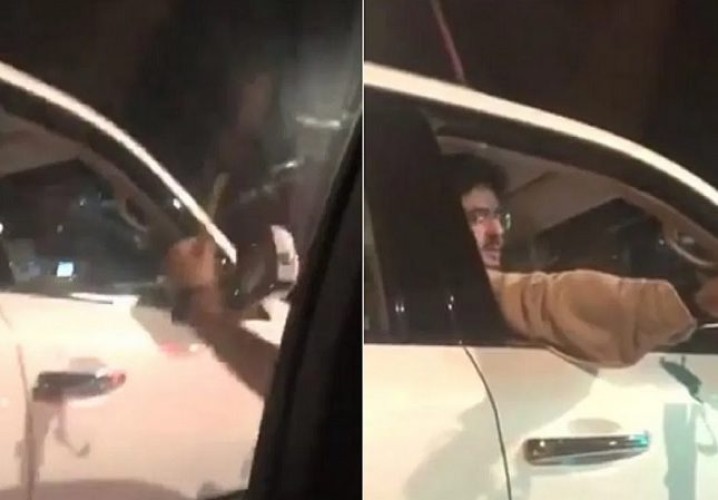بالفيديو: شاب يقود سيارته بتهور ليلاحق الأمير “عبدالعزيز بن فهد” على الطريق .. شاهد: ردة فعله!