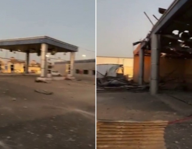 بالفيديو: انفجار خزان محطة وقود في بريدة .. وتضرر المحطة بالكامل