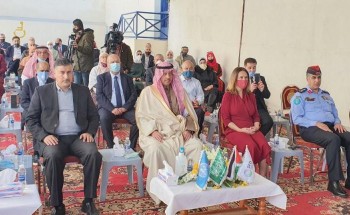 سفير المملكة في الأردن يفتتح مركز الأونروا الصحي الجديد