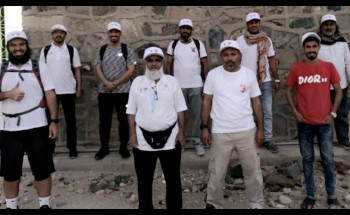 بهدف نشر ثقافة المشي : مشاة الجموم يقطعون ٣٢ كلم بين مسجد الفتح والحديبية