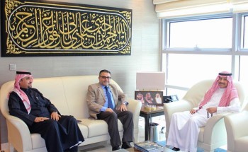 سفير المملكة بالأردن يلتقي نائب عميد شؤون الطلاب لجامعة العقبة الأردنية للتكنولوجيا