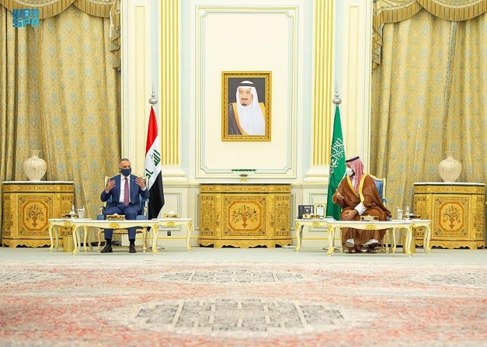 ولي العهد ورئيس الوزراء العراقي يعقدان جلسة مباحثات رسمية .. وصدور بيان مشترك
