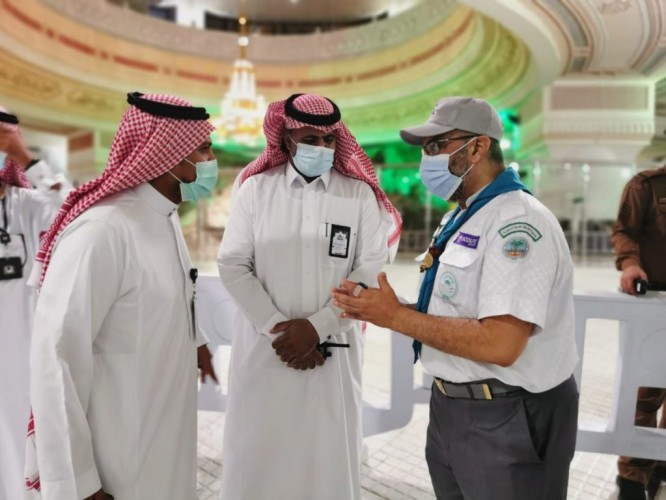 كشافة تعليم مكة يباشرون مواقع جديدة في المرحلة الثانية بالمسجد الحرام