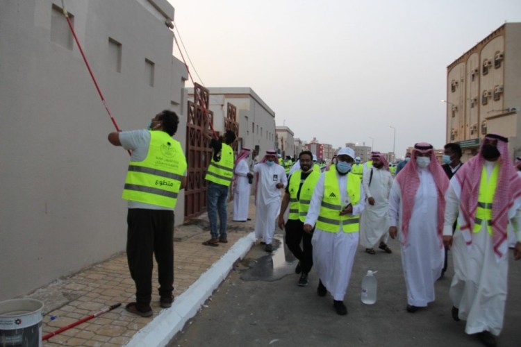 300 متطوع ومتطوعة بوزارة الرياضه بجازان بمبادرة (عمار السعودية)