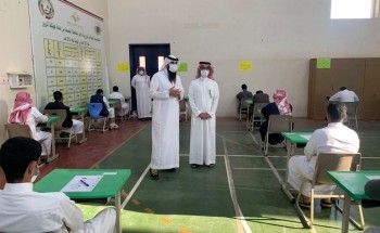 مدير تعليم المجمعة يقوم بجولات ميدانية على المدارس للاطلاع على سير الاختبارات
